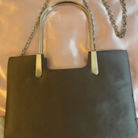 Inge Christopher Leather & Chrome Hand Clutch - Picture 4 of 4